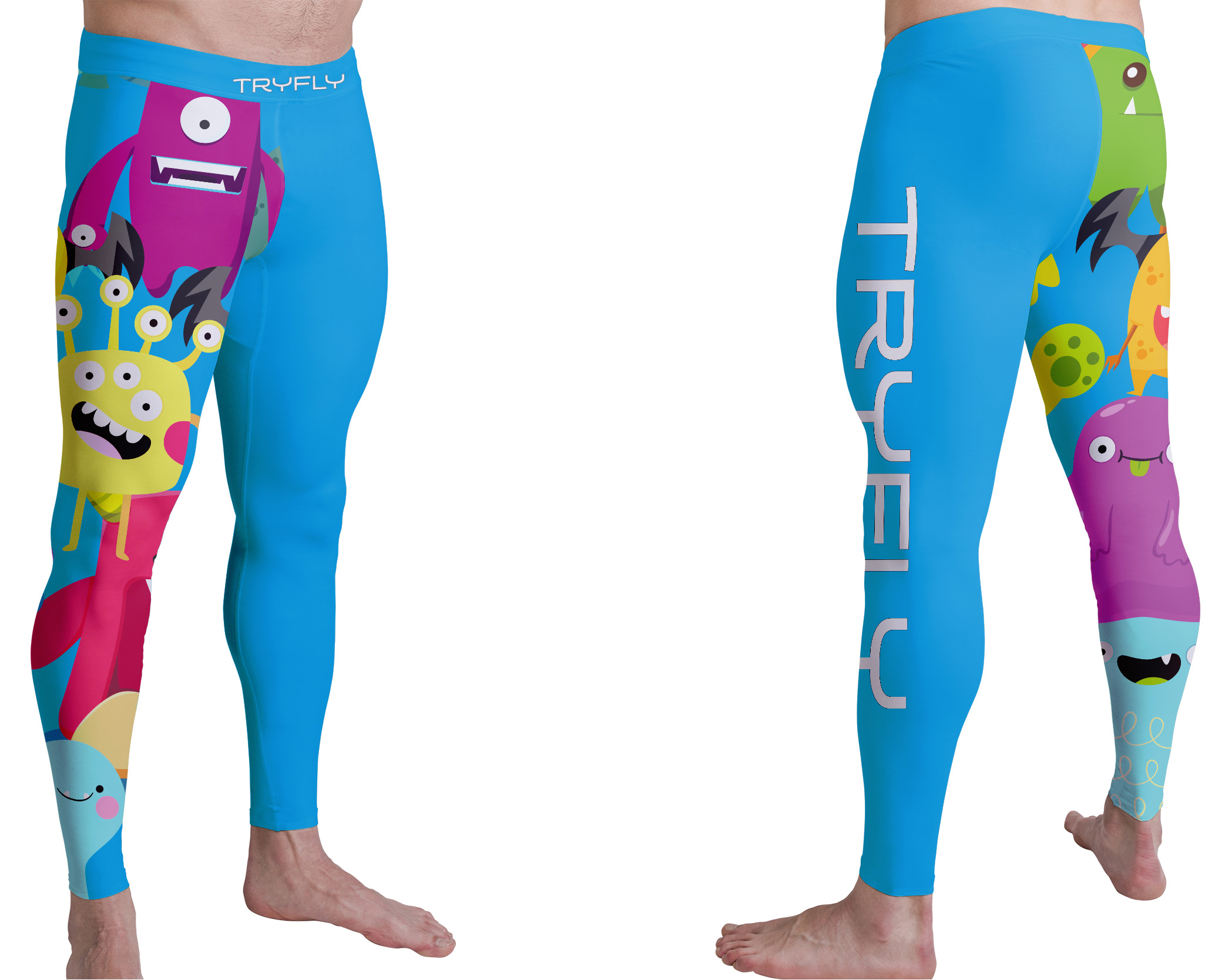 Leggings Crazy Monsters Lycra® - SILVER ACTIVE - TryFly Outdoor Paragliding  and Skydiving Wear