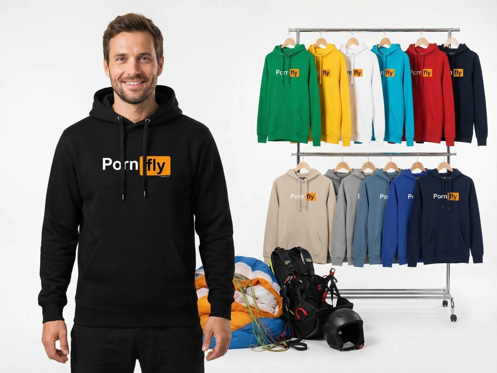 pornfly paragliding hoodie