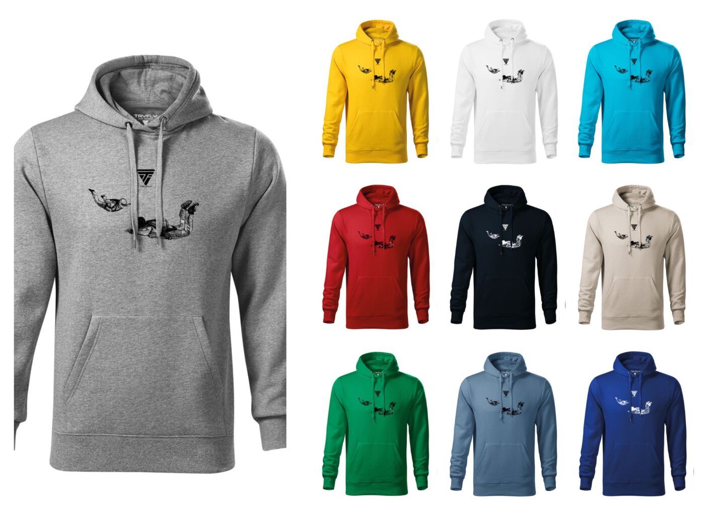 Cotton Skydiving Hoodie Altitude Tryfly