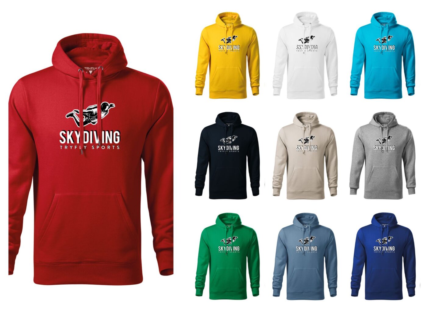 Cotton Skydiving Hoodie Sports