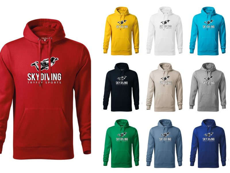 Cotton Skydiving Hoodie Sports