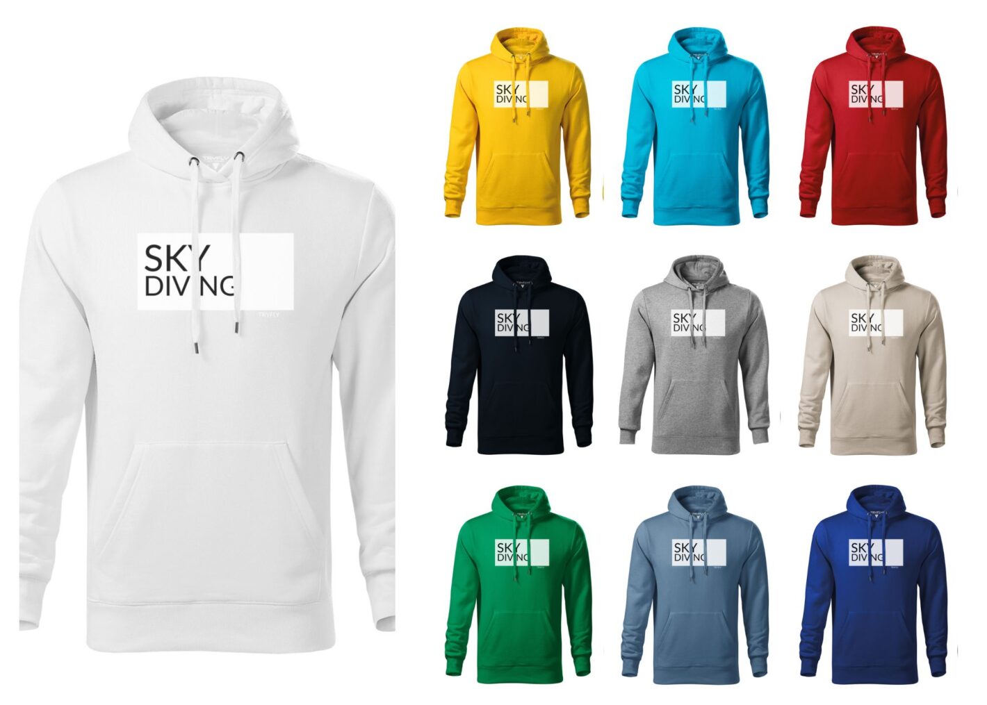 cotton skydiving hoodie tryfly