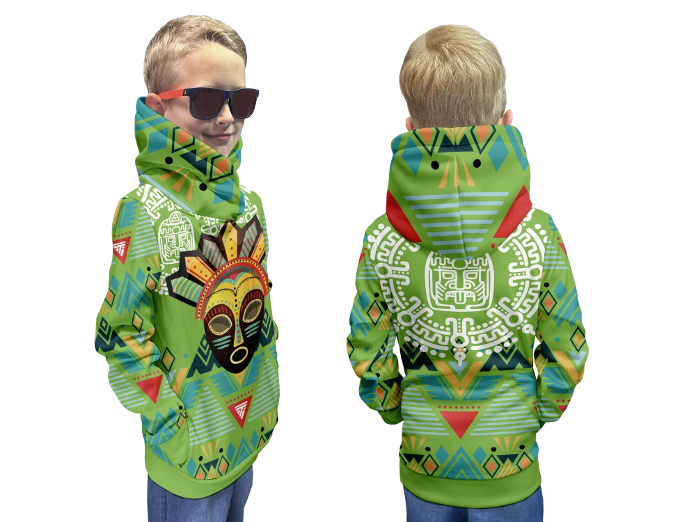 Softshell kids Hoodie Mayapan Green