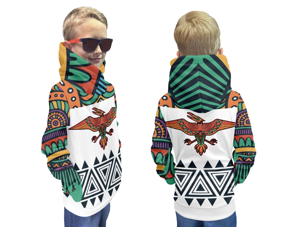Softshell kids Hoodie Mayan Eagle