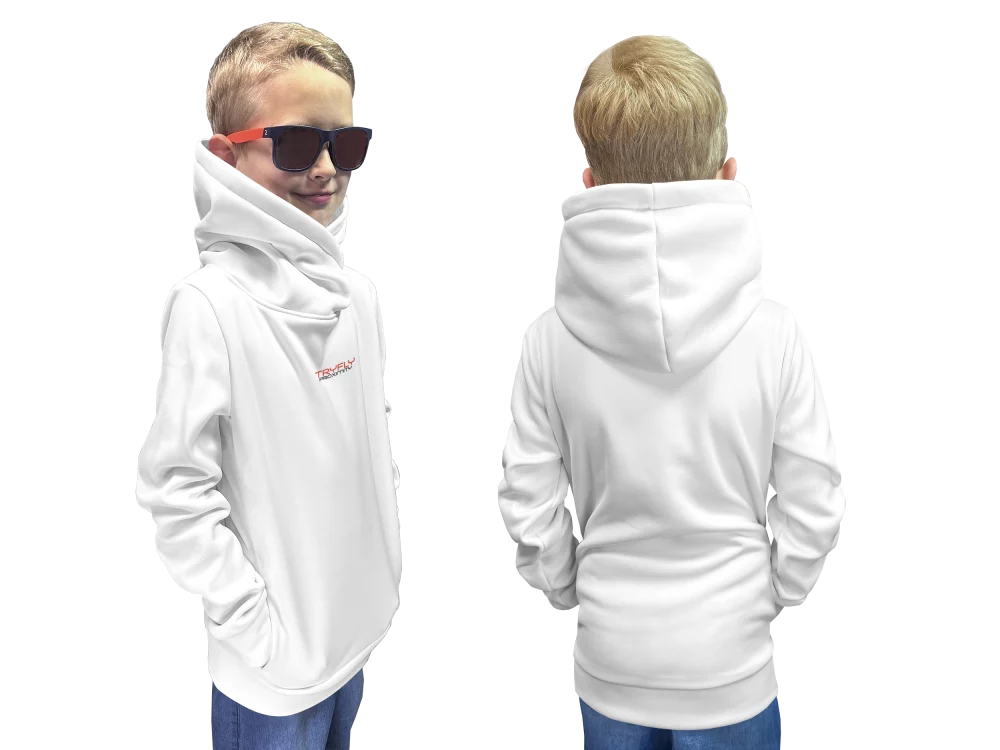 Softshell kids Hoodie Proximity White
