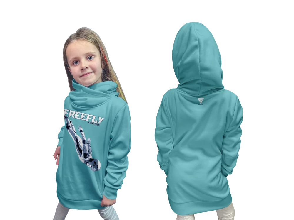Softshell kids Hoodie FleeFly Celadon