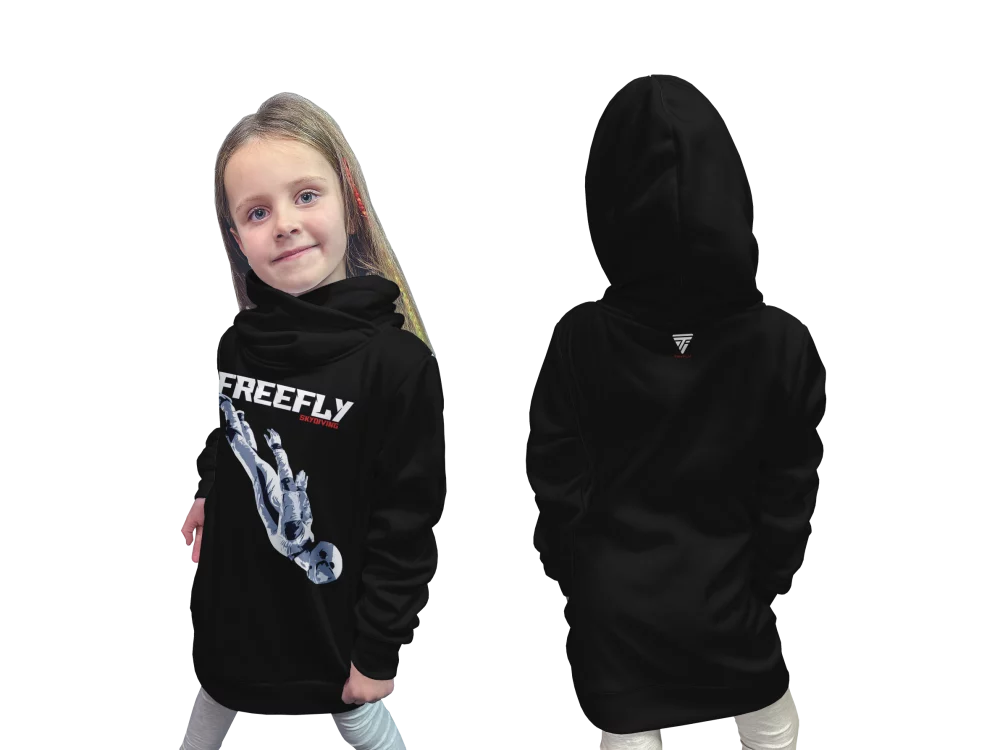 Softshell kids Hoodie FleeFly Black