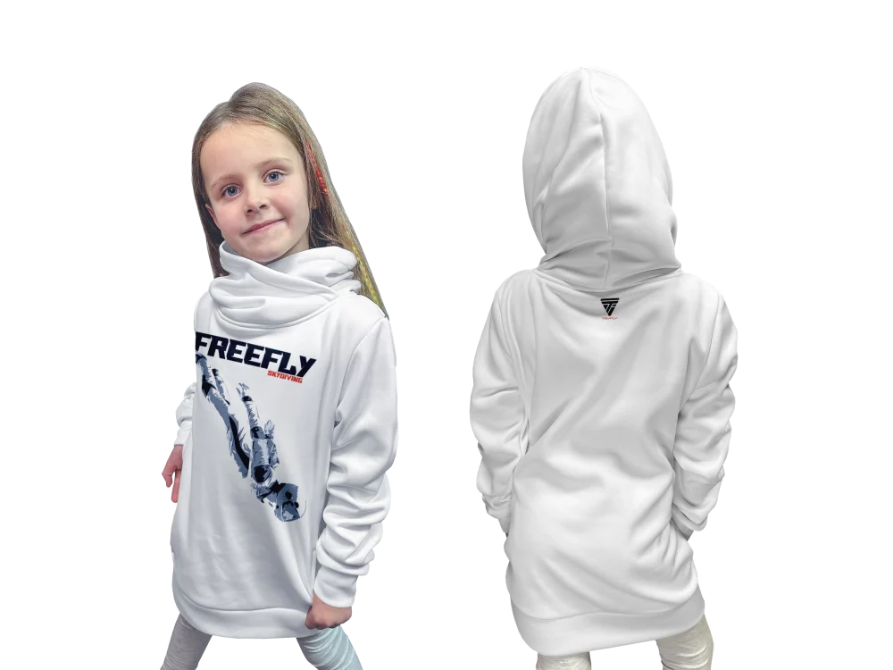 Softshell kids Hoodie FleeFly White