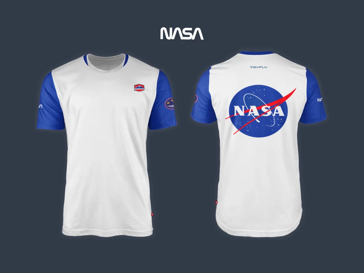 T-Shirt Coolmax Nasa Voyager White