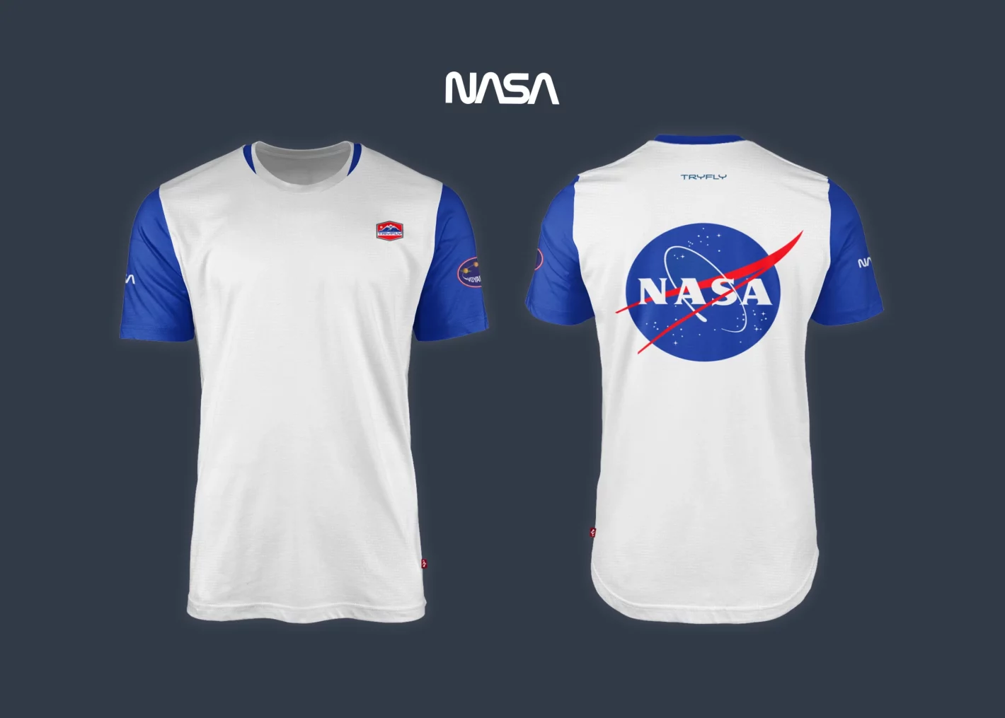 T-Shirt Coolmax Nasa Voyager White