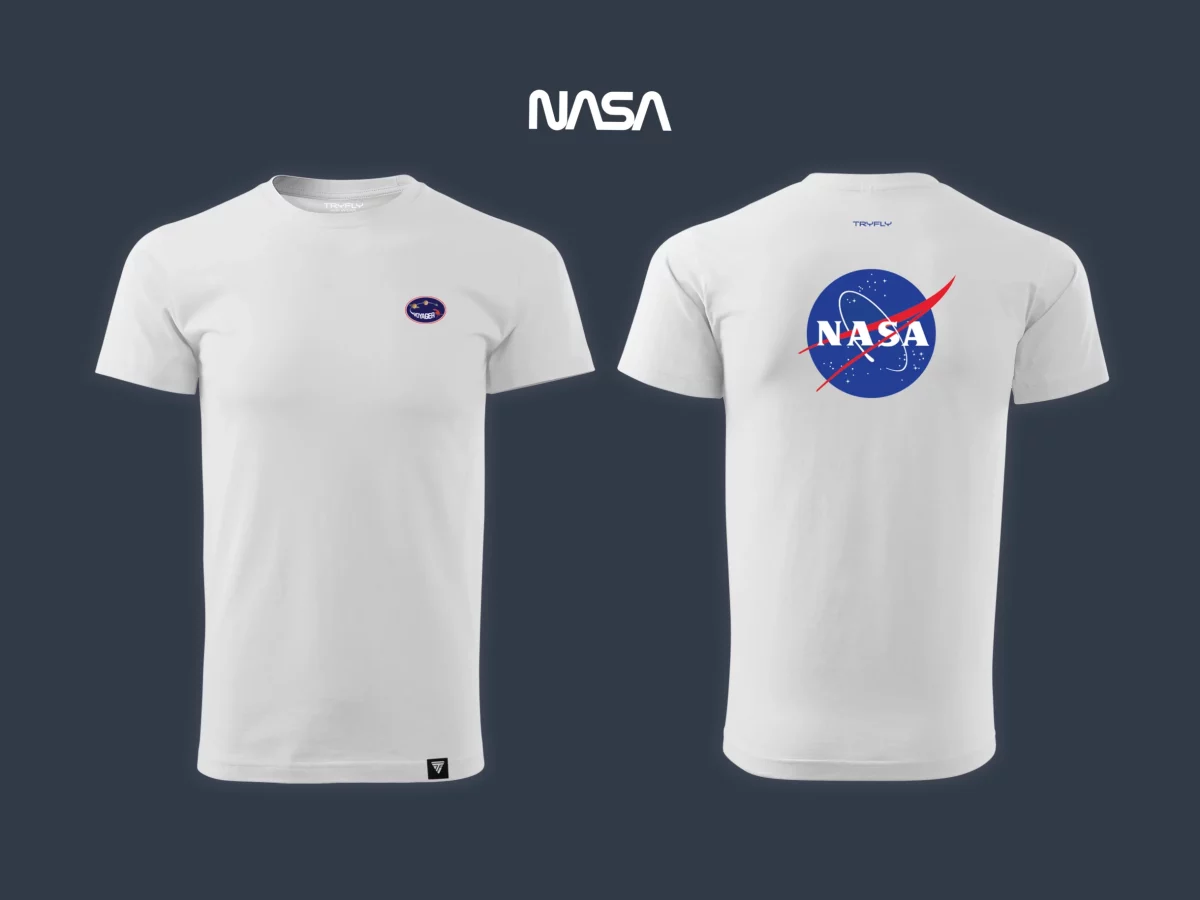 T-Shirt – 100% Cotton White Nasa Voyager