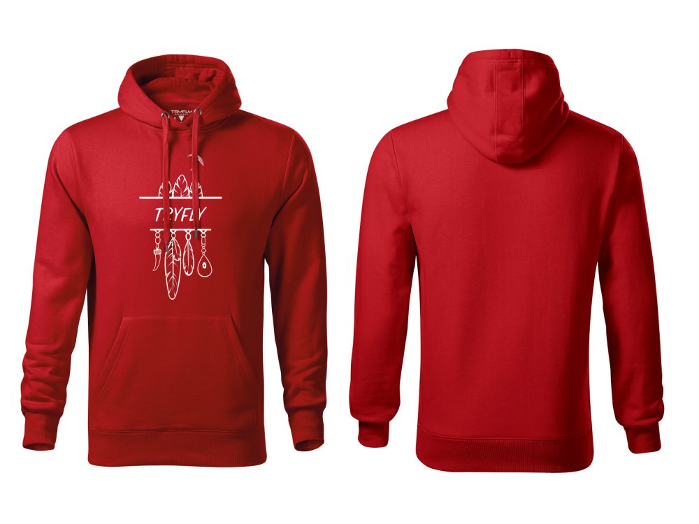 Cotton Paragliding Hoodie Flow - RED - FEMALE S