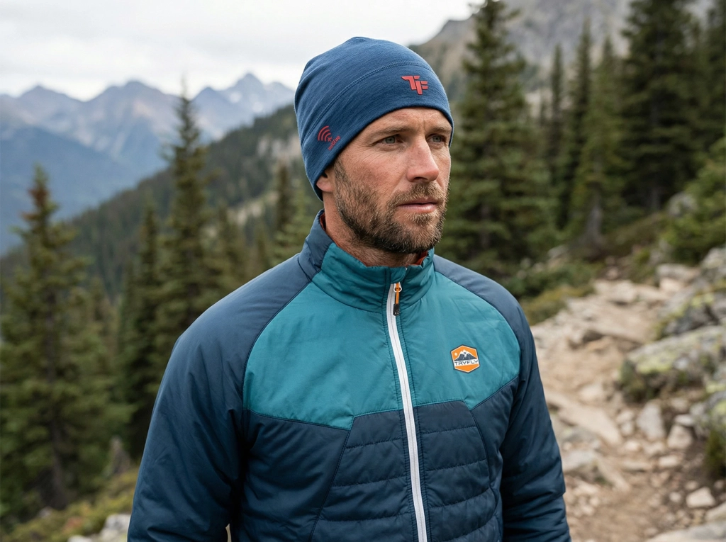 Czapka Merino Blue ICE tag NFC